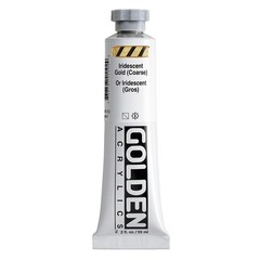 Professional Heavy Body Acrylic Paint Iridescent Gold Coarse 2 fl oz Tube