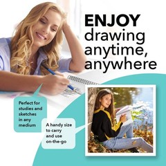 Premium Sketch Books 9in x 12in | Double Sketch Pad Pack | 200 Sheets of Qual…