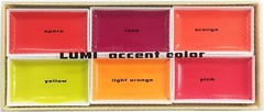 KISSHO GANSAI LUMI Accent 6 Colors Set Japanese Watercolor Paint Yellow Pink
