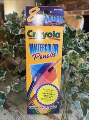 Crayola Watercolor 8 Pencils with Brush NEW NIB