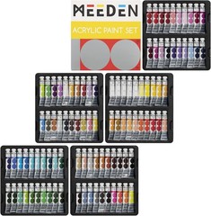 MEEDEN 100 Colors Heavy Body Acrylic Paint Set for Art
