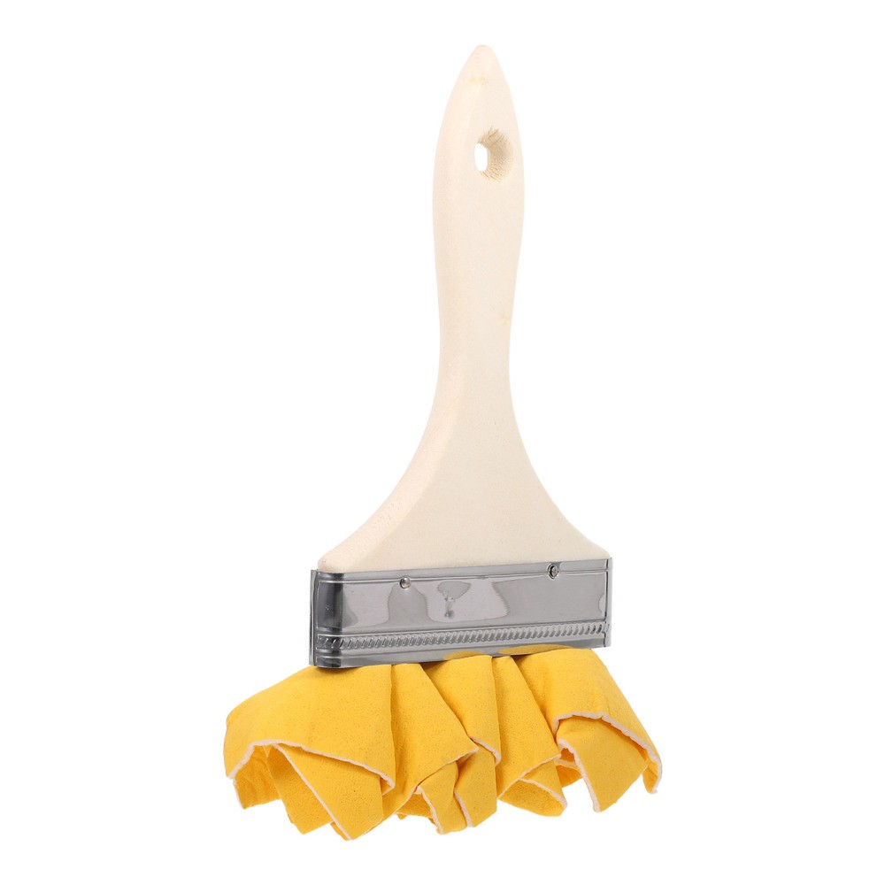 Precision Staining Applicator Brush with Wood Handle for Detailed Paint Edges