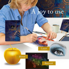Gold Standard 120 Colouring Pencils Set | Quality Oil-Based Coloured Cores Stay