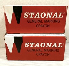 NO. 2 STANOL GENERAL MARKER CRAYON -BLACK 12×2 (24), 2 packs