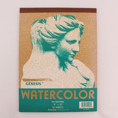 Genesis PH Neutral Artist’s Watercolor 9″ x 12″ Pad