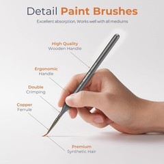 Ultimate 30-Piece Paint Brush Set for Miniature Painting