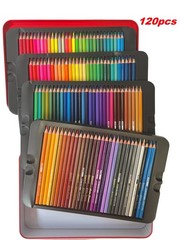 Colouring Pencils Oil Based Painting Drawing Pro Beginner Craft Sketching Red