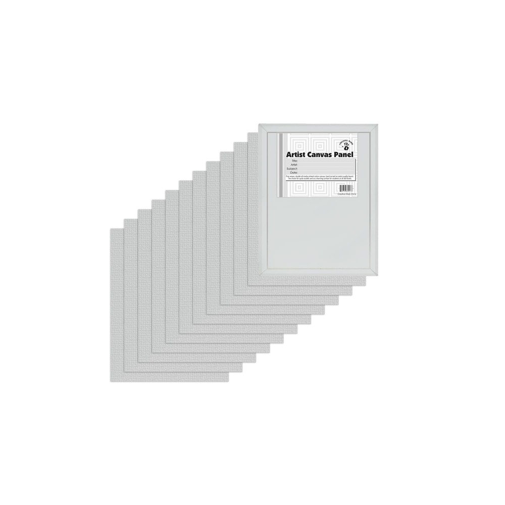 Creative Mark Cotton Canvas Panels 12 Pack – 14×18″ – Professional Quality Fi…