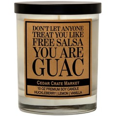 Best Friend Candle Gifts for Men and Women – 13.5 oz, You Are Guac (Kraft)