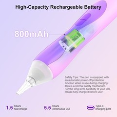 Electric Diamond Art Pens with Light, Quiet Suction Diamond Painting Pen, Wir…