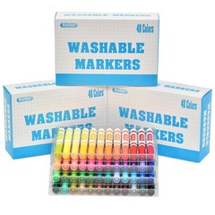 Rarlan Washable Markers Bulk, for 1 Count (Pack of 144), Multicolor
