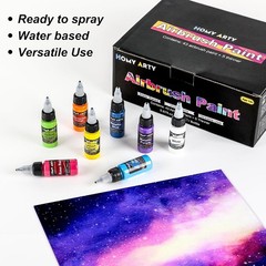 Complete Airbrush Paint Kit with 43 Colors and Thinners for Creative Projects
