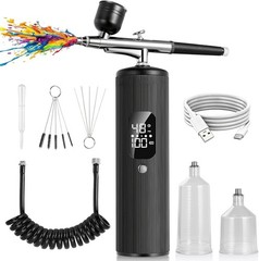 Airbrush for Nails Kit with Compressor, 48PSI Cordless Rechargeable Nail Airb…