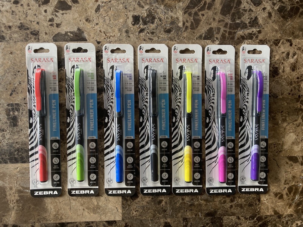 Sarasa Fineliner Art Crafts Calligraphy Writing Pens Multi Colors Lot