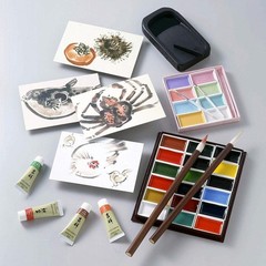 Kissho Japanese Painting Paint Horned Face Sai, Top Made in 24 Colors