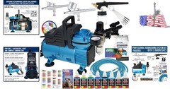 Whisper-Quiet Dual Fan Air Compressor for Professional Airbrushing & Painting