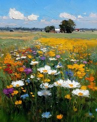 Paint by Numbers for Adults Beginner, Flowers Landscape Adult Paint by Number Ki