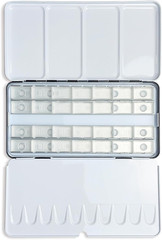 Large Watercolor Palette with 28Pcs Empty Full Pans, Metal Watercolor Paint Tin