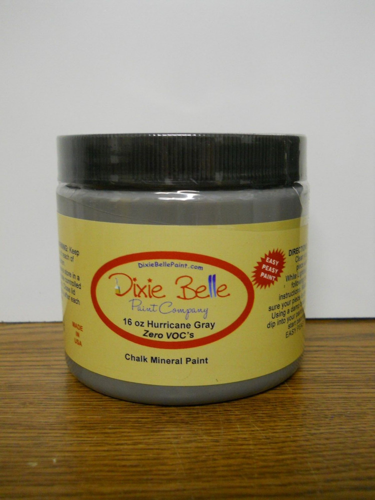 Dixie Belle Chalk Mineral Paint 16 oz. Hurricane Gray Zero VOC’s Free Shipping
