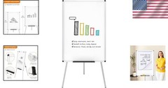 Portable Height Adjustable Whiteboard Easel – 36×24 Inches for School & Home