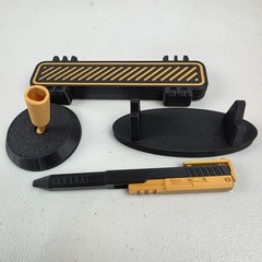Glock Style Slide-Action Pen 3D Printed w/ Matching Case or Stand FREE Shipping