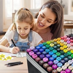 262-Color Dual-Tip Art Markers Set with Carry Bag – Perfect for Coloring, Drawin