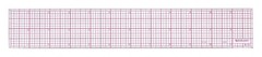 Westcott B-70 8ths Graph Beveled Ruler, 12 in 12 inches (Single), red
