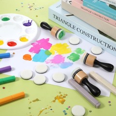 46 Pcs Mini Ink Blending Tool Set, 2 Round Mini Applicator Tools and 44 Repla…