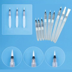 9PCS Water Soluble Pigment pen Soluble Flexible Durable Portalbe Brush Pen for