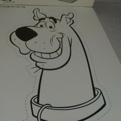 Scooby-Doo Draw & Color Pad 60 Sheets 9″ x 12″ Lower corners bent Mask