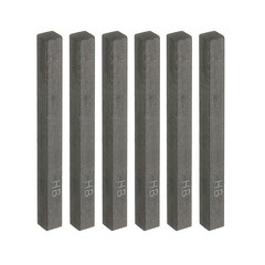 Compressed Charcoal Sticks, 6 Pack HB Grade Art Supplies Sketch Stick
