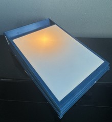 VTG Lighted Trace Tracing Box 8.5″ X 11″ Area w Tool Tray Blue Craft Art Works