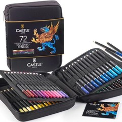 Professional Set of 72 Colored Pencils with Durable Zipper Case – Easy to Use