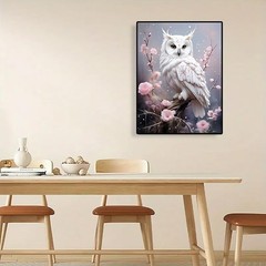 AIBOERL Owl Diamond Art Kits for Adults,Flower 5D 12×16 inches, DP02429