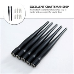 2 Sets/12PCS Comic Pen Holders and Dips Students Art Drawing Writing Pen Suit