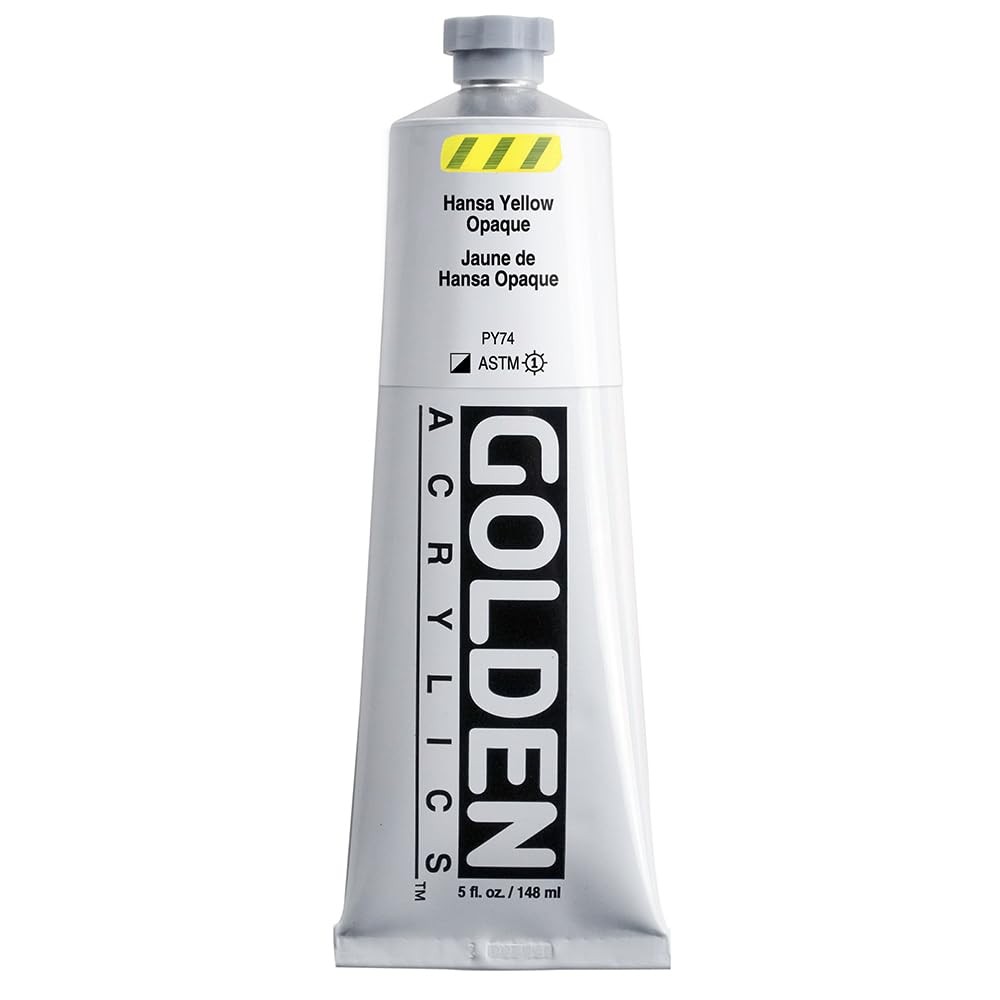 Heavy Body Acrylics Hansa Yellow Opaque 5 fl oz Tube Professional Paint