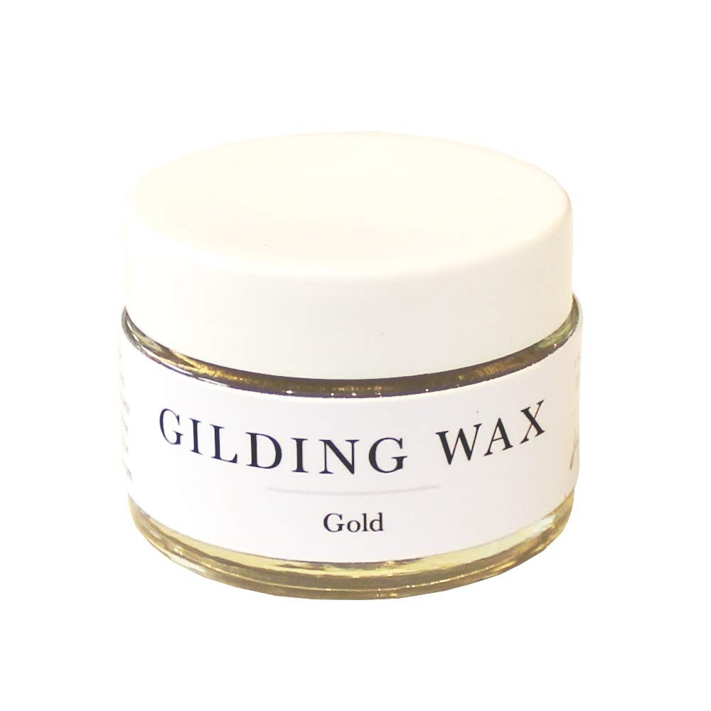 Jolie Gilding Wax – Metallic Finish for Furniture, 1 Ounce (Pack of 1), Gold