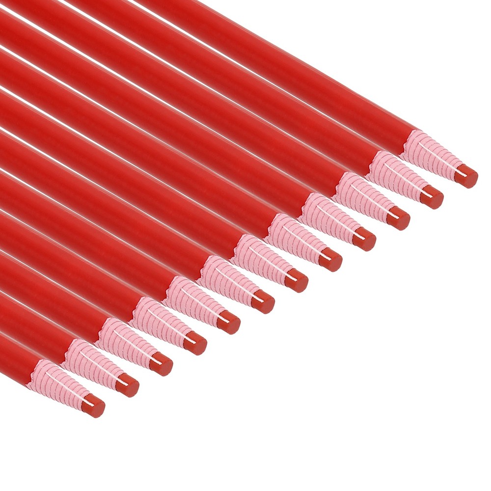 Peel-Off China Markers, 36 Pack Grease Wax Pencils Wood, Red