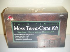 Vintage 1995 PLAID Moss Terra-Cotta Kit Faux Finish #30077