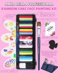 Anka Bella Professional Face Painting Kit for Kids,8X10gm Water Based Split Cake