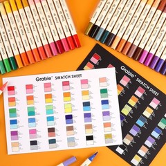 72 Colors Acrylic Paint Markers, Soft Brush Tip Acrylic Markers