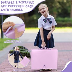 A3 Kids Art Portfolio Storage 11×16 In Artwork Storage Binder K-12 with 40 Cl…