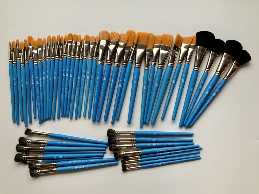 NEW LOT OF 53 PRINCETON SELECT ARTIST BRUSHES