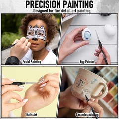 8 Pcs Miniature Detailing Paint Brush Set for Fine Detailing Painting