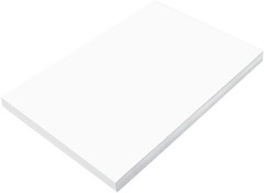 100 Sheets 12×18 Inch Bright White Construction Paper Heavyweight Craft Art