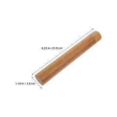 2 Pcs Bamboo Artwork Transport Tube For Poster Storage And Document