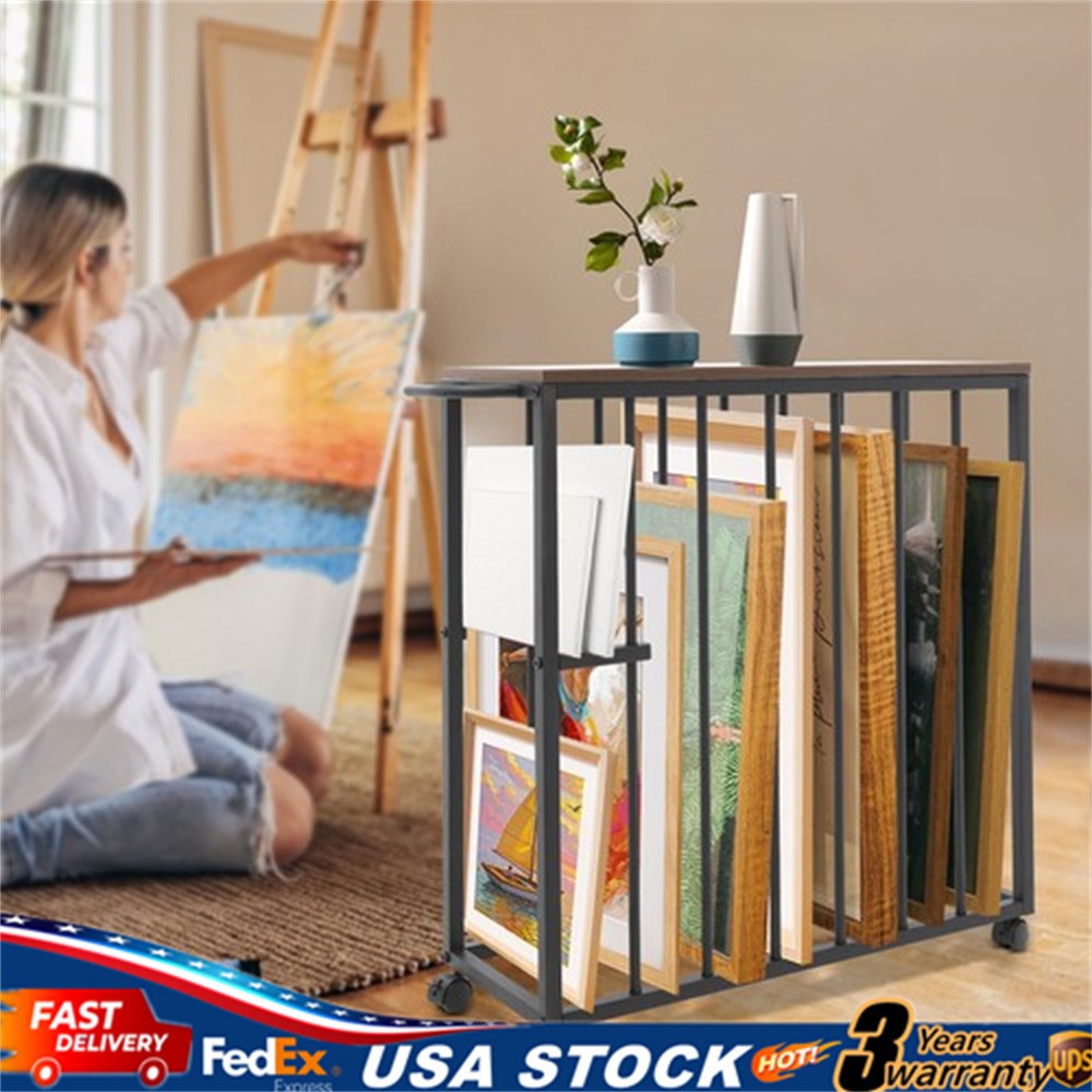 Large Art Storage Rack Drying Painting Canvas Rack Art Storage Display Stands US