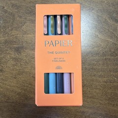 Papier The Quintet Set Of 5 Fineliner Colored Pens 4821123