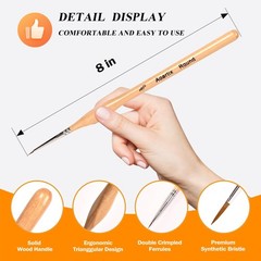 Miniature Brush Dry Brushes Model Paintbrush Set for Acrylic Oil Watercolor