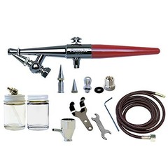 Paasche HS-3AS Single Action Siphon Feed Airbrush Set .45, .65, 1.05mm Heads USA